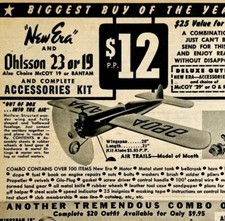 1949 Aviation Ohlsson 23 or 19 Model Airplane Advertisement McCoy Mercury picture