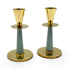 Adam Thylstrup for Nils Johan, Pair Mid Century Modern Swedish Candlesticks picture