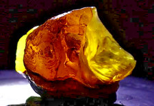 Exquisite Natural Dominican Clear Yellow Amber Rough Specimen 53mm 28g picture