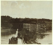 Photo:Fries Virginia Washington Mills 1910 mill building river view picture