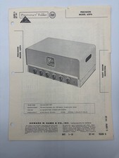 Original Sams Photofact Manual PRECISION 60PA Tube PA Amplifier W Schematic 1959 picture