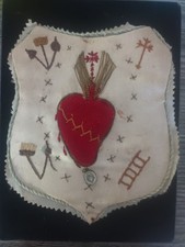 rare Catholic devotional textile 