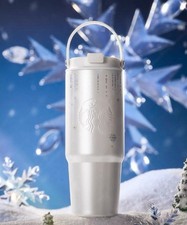 Starbucks China 2025 New Winter Snow 2.0 27oz Dual-Drink Tumbler Gift w/ Handle picture