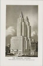 The Waldorf Astoria New York City NY Hotel Motel Chrome Vintage Post Card picture