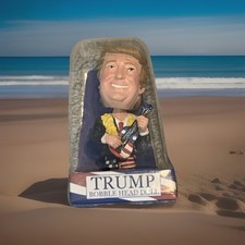 President Trump Bobble Head Doll, Trump Playing Ukulele, Brand New, Never Opened picture