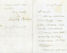 WENDELL PHILLIPS - AUTOGRAPH LETTER SIGNED 01/23/1882 picture