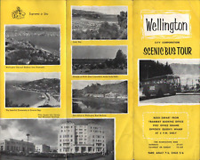 1960s WELLINGTON, NEW ZEALAND vintage tourism brochure SCENIC BUS TOUR OF CITY picture