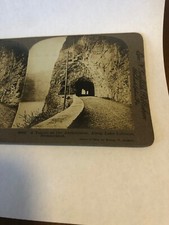 Vintage 1904 Tunnel Lake Lucerne Switzerland Stereoview Photo Griffith picture