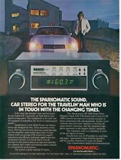1979 Sparkomatic Car Stereo Chevy Camaro Travelin Man SR 2400 Vtg Print Ad SI14 picture