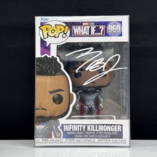 Michael B Jordan Signed Autographed Erik Killmonger Funko #969  COA Hologram picture