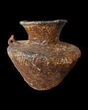 Extra Large Apache Piñon Pitch Covered Coiled Water Basket (Tus) 14”x14” picture