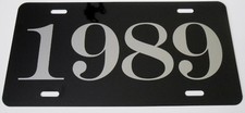 1989 Year Metal License Plate Fits Camaro Z/28 Iroc Mustang GT Corvette Olds 442 picture