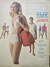1961 Women's Rose Marie Reid RMR Juniors Swimsuit Vintage fashion Ad picture