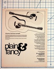 Alvarez-Yairi Plain & Fancy Guitars Vintage Print Ad St. Louis Music Los Angeles picture