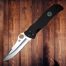 SPYDERCO STARMATE SPRINT RUN FOLDING KNIFE CPM-20CV SS BLACK G10 C55G20CVP picture