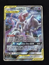 Pokémon TCG Mewtwo and Mew GX Sun Moon SM191 Holo Promo Card Rare Alt Art picture