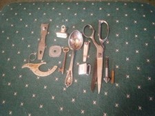 Vintage Junk Drawer Metal Items Lot Of 11 USA Decent Usable Very Rare Unique picture