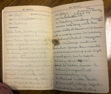 1920s RMS OLYMPIC TRAVEL DIARY NY/UK/CHERBOURG WHITE STAR LINE picture