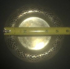 Wm A Rogers Silver Dish 5 1/2” Diameter Candy Dish Bowl. Etched w/Number 3327 picture
