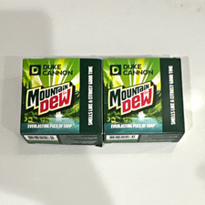 Mountain Dew Duke Cannon Soap Boxes Lot of 2 Green Soda Theme picture