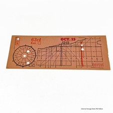 Vintage Chicago Surface Lines Transfer Ticket 63rd Ext OCT 15 Public Transit IL picture