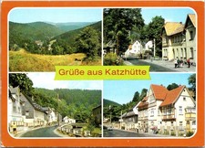 Grüße Aus Katzhütte Scenic Views Streets Katzhütte Germany Vintage Postcard picture