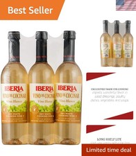Iberia Dry White Cooking Wine Pack of 3 - 25.4 oz Each for Gourmet Meals picture