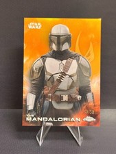 2025 Topps Chrome Star Wars The Mandalorian #181 Gold Refractor 40/50 Din Djarin picture