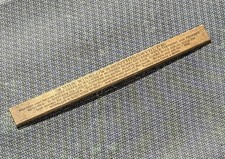 Antique Mrs. Winslow’s Soothing Syrup 12” Ruler—Teething Children—1880’s/‘90’s picture
