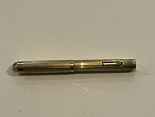 1920s Wahl Gold Filled Ring Top Fountain Pen Art Deco Engine Turned 14K Nib picture