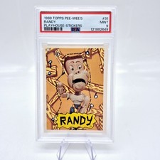 1988 Topps Pee Wees Playhouse #31 PSA 9 Randy Puppet Sticker Pop 1 None Higher picture