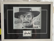 Lee Van Cleef Signed Autograph Framed COA Rutland Autographs. Spaghetti Western picture