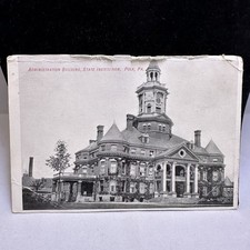 Polk PA State Institution Administration Building Postcard VG- Stamped 1907 picture