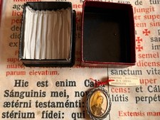 RARE RELIC St. Gemma Galgani ex-veste : Passionist monastery - Lucca - 1900's  picture