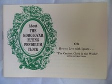 About The Horolovar Flying Pendulum Clock Booklet picture