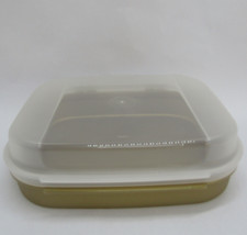 New, Tupperware Storz-A-Lot Modular Mate Square Storage Container with Clear Lid picture