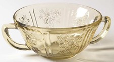 Federal Glass Sharon Amber Cream Soup Bowl 124611 picture