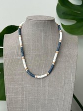 Hawaiian Jewelry Clam Shell Coconut Beaded Hand Made 18
