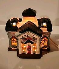 Dickens Collectibles Sugar Creek County Christmas Lighted Cafe Vintage 1998 picture