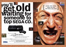 1995 Sega CD Console Original Advertisement / Retro Promo vc4 picture