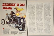 BRIAN SHEPARD EASYRIDERS PRINT ART/AD ILLUSTRATION - 1978 BREAKIN' IT OFF POLITE picture