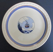 1946 Souvenir Syracuse China Plate New Hampshire Aerial Tramway Cannon Mountain picture