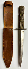 Rare WWII New Zealand Kiki Cast Brass Theater Knife Dagger  picture