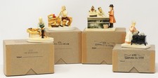 4 SEBASTIAN MINIATURES Figures Profession Pharmacist Glassblower Cook Shoemaker picture