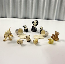 Lot of 11 Hagen Renaker Collectible Miniatures VTG Tiny Figurines Milk Kittens picture