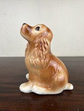 VTG Royal Copley? Cocker Spaniel Dog Figurine Brown Sweet Eyes 6.25