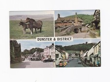 England Scotland Vintage Postcard Dunster & District picture