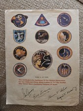 GENE KRANZ signed APOLLO ERA Employee Appreciation Certificate  picture
