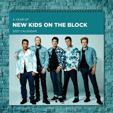 New Kids On The Block 2027 Wall Calendar 12Month Celebrity Photo Fan Collectible picture