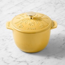 Staub Floral Petite French Oven 1.5 Qt Enameled Cast Iron picture